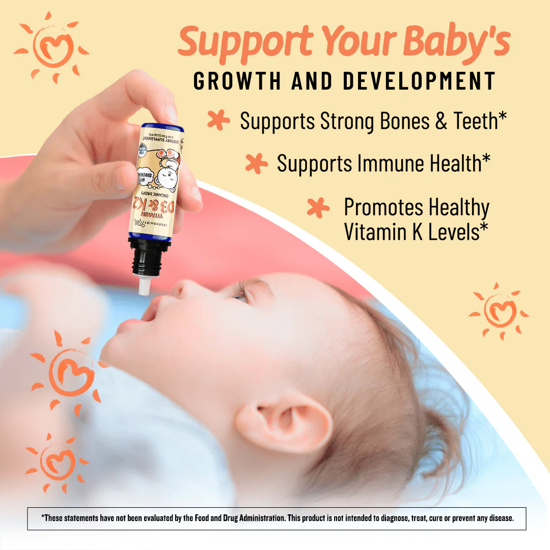 Organic Baby and Toddler D3&K2 Drops - Image 3